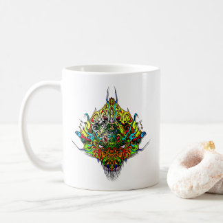 Alien Head - gult Kaffemugg
