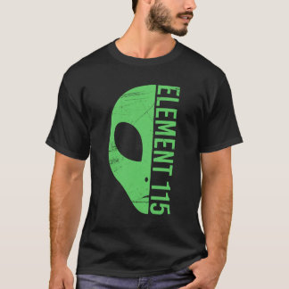 Alien Head Inslag 115 Ununpentium Area 51 UFO UFO T Shirt