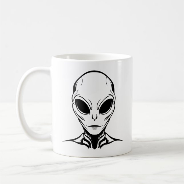 Alien Head Kaffemugg (Vänster)