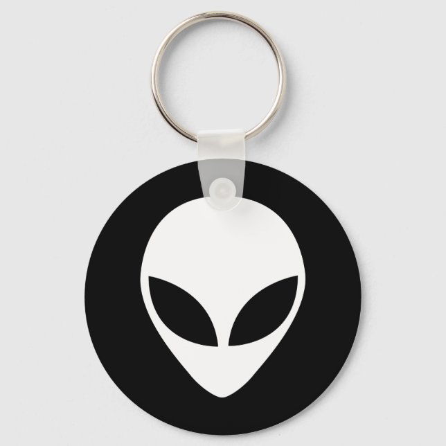 Alien Head Keychain Nyckelring (Framsida)