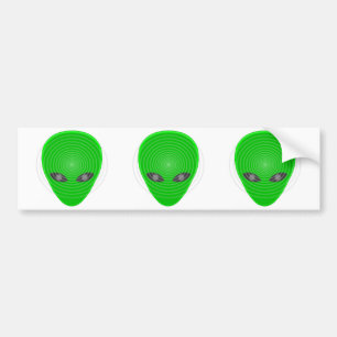 Alien Head Mind Control Bildekal