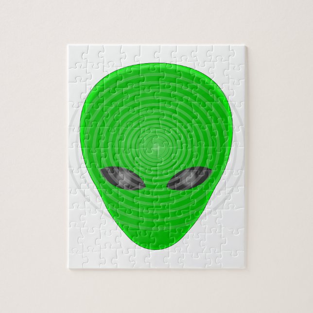 Alien Head Mind Control Pussel (Vertikal)