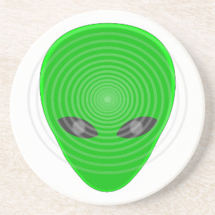 Alien Head Mind Control Underlägg Sandsten