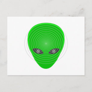 Alien Head Mind Control Vykort