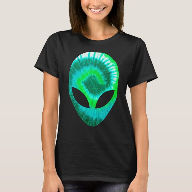 Alien Head Rave Extraterrestrial Martian - Techno T Shirt (Framsida)