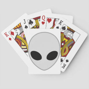 Alien Head Spel Kort