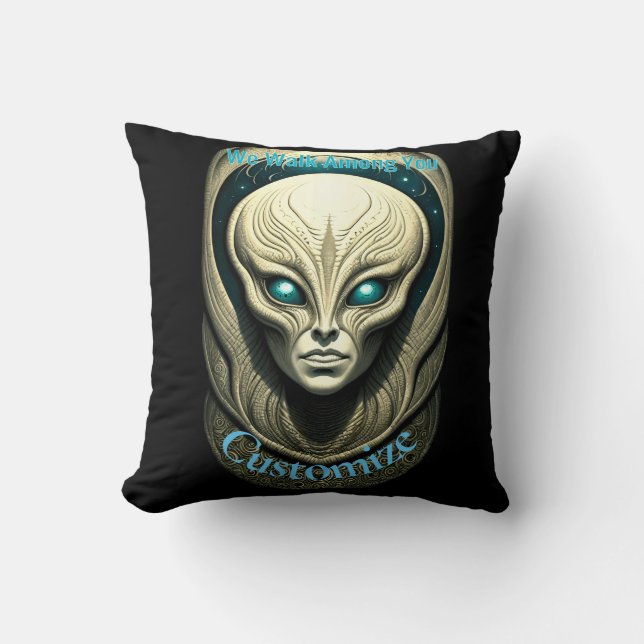 Alien Head Thunder_Cove Kudde (Framsida)