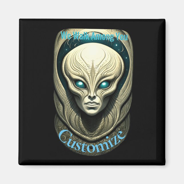 Alien Head Thunder_Cove Magnet (Framsidan)