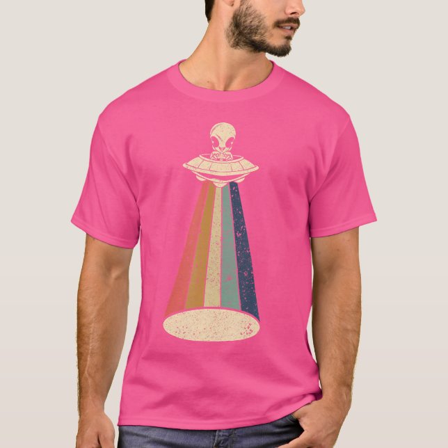 Alien Head Ufo Alien T Shirt (Framsida)