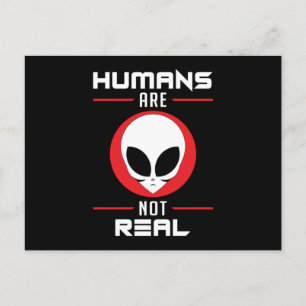 Alien Head Ufo Utomjordingars Area 51 Space Funny Vykort