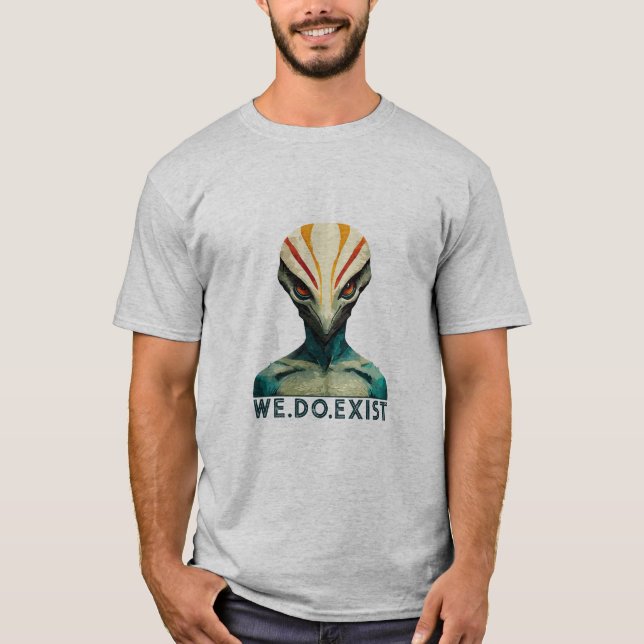 Alien Head - vi är ute T-Shirt (Framsida)