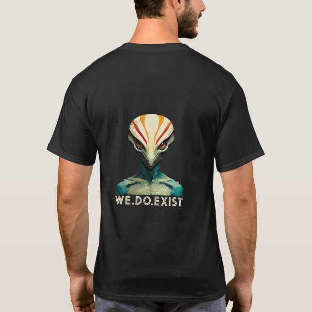 Alien Head - vi är ute T-Shirt (Baksida)