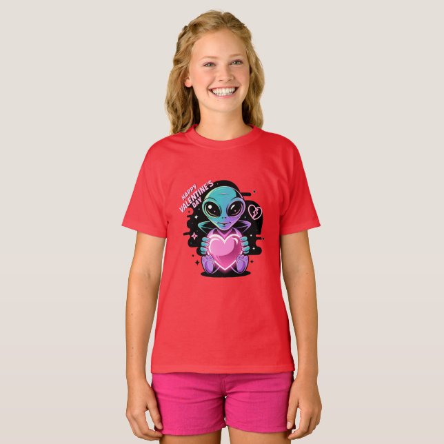 Alien Hearts T Shirt (Hel framsida)