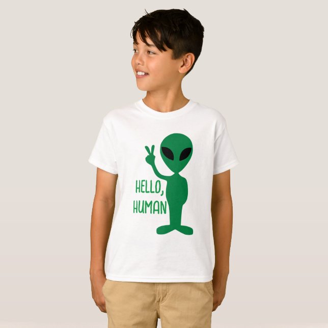 Alien - Hej T Shirt (Hel framsida)