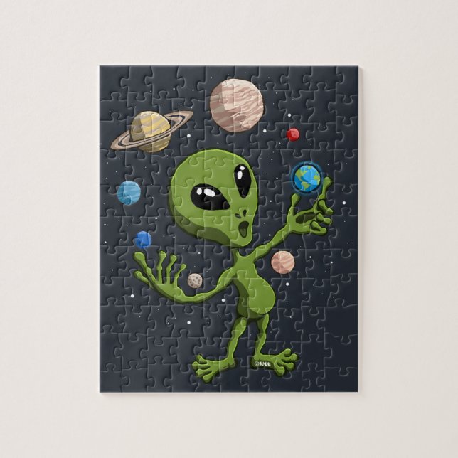 Alien hittade liv pussel (Vertikal)
