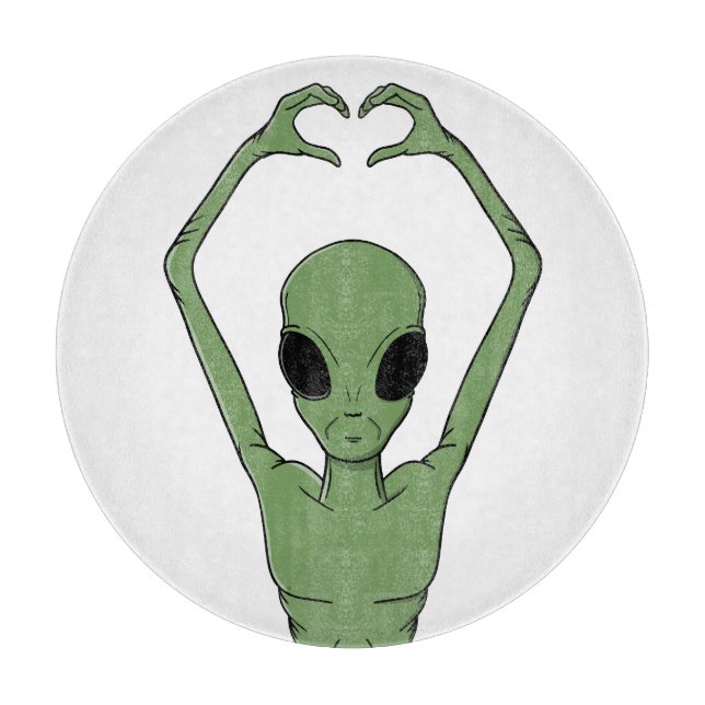 Alien hjärta Pose (Framsidan)