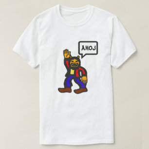 Alien human oid och ord ahoj i Tjeckien T Shirt