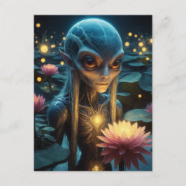 Alien i Lotus Pond Vykort
