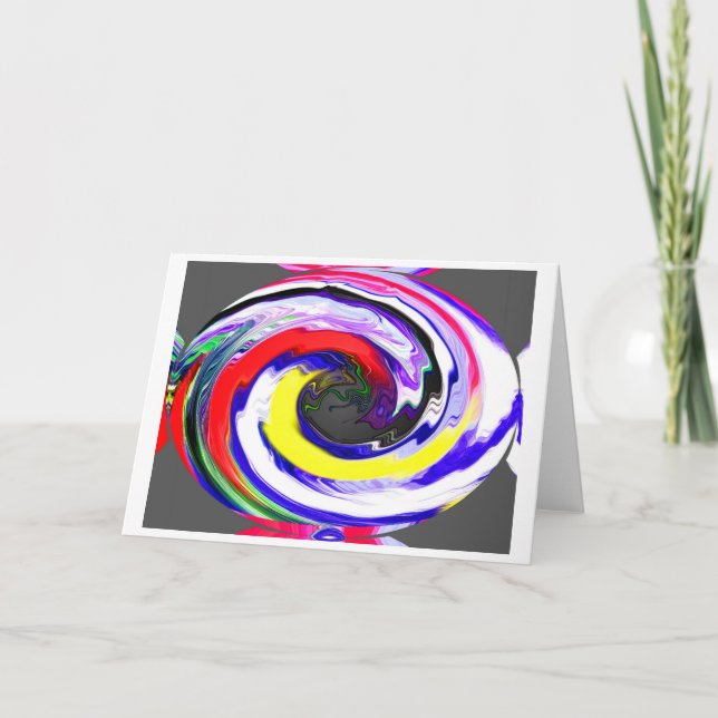 Alien i rymden helgkort (Framsida)