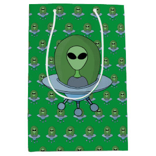 Alien i sitt lilla rymdskepp
