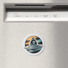 Alien i Spaceship Magnet