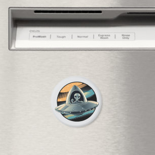 Alien i Spaceship Magnet