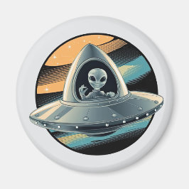 Alien i Spaceship Magnet