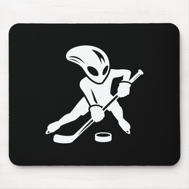 Alien Ice Hockey Player Cool Cartoon  Musmatta (Framsidan)