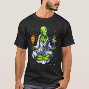 Alien Illuminati Conspiracy Teory All Seeing Öga T Shirt