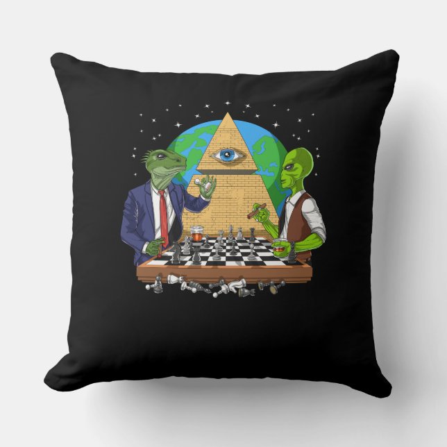 Alien Illuminati Kudde (Framsida)