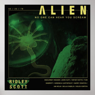 ALIEN Ingen kan lyssna på dig. Poster