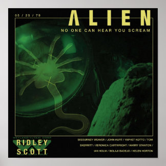 ALIEN Ingen kan lyssna på dig. Poster