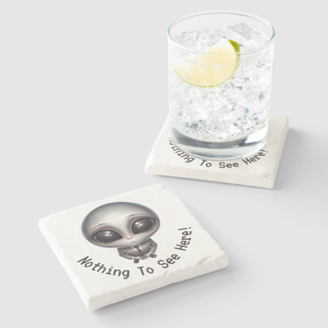 Alien - inget att se här! stenunderlägg (Sidan)