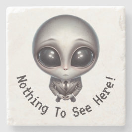 Alien - inget att se här! stenunderlägg