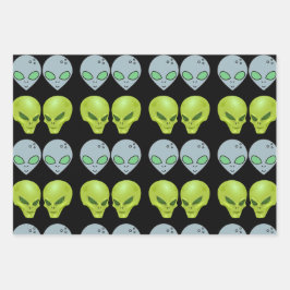 Alien intergalactic Gift Wrapping Papper