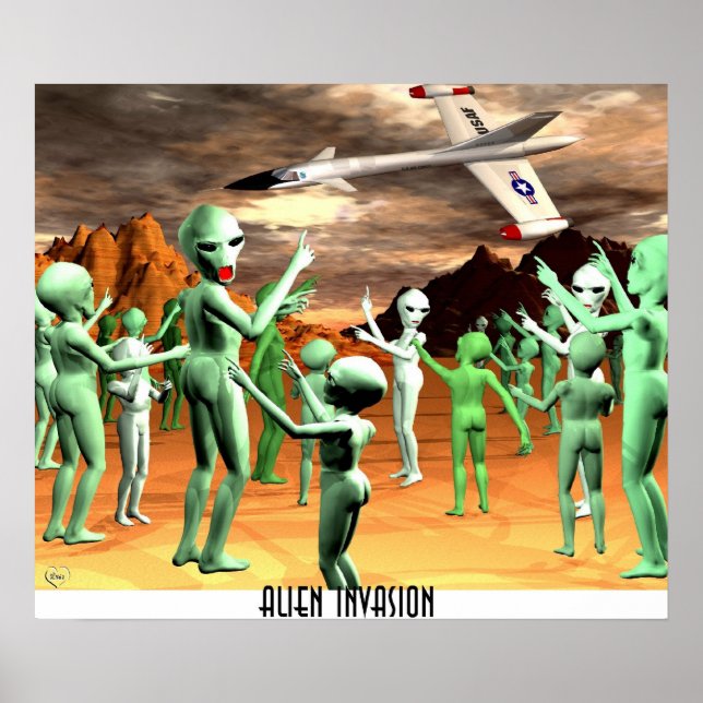 Alien Invasion1 Poster (Framsidan)