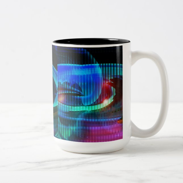 Alien Invasion Abstrakt Mugg (Höger)