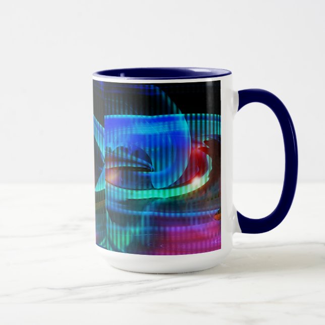 Alien Invasion Abstrakt Mugg (Höger)