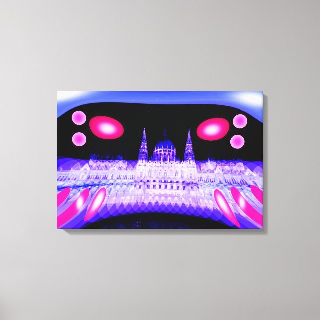 Alien invasion art canvastryck (Framsida)