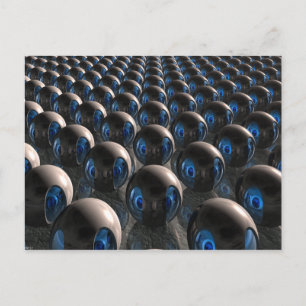 Alien Invasion at Dawn Vykort