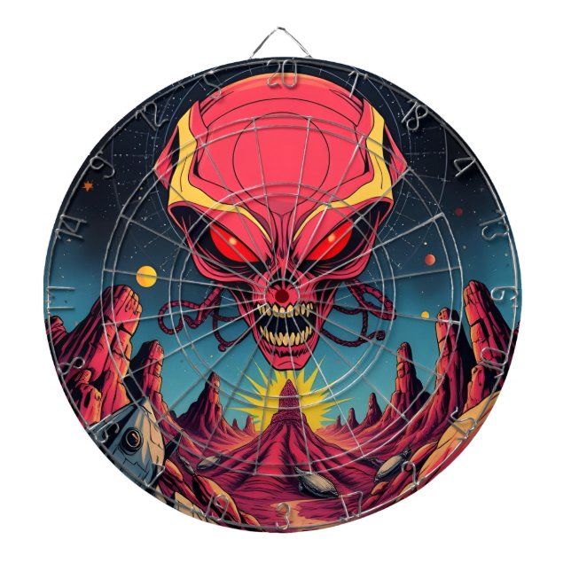 Alien Invasion Darttavla (Framsidan)