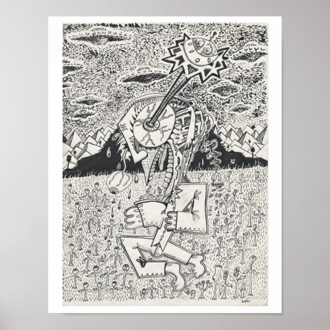 Alien Invasion, eller av Brian Benson, The Seeding Poster (Framsidan)
