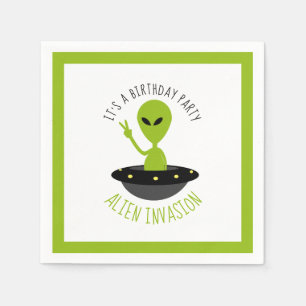 Alien Invasion, födelsedag Pappersservett