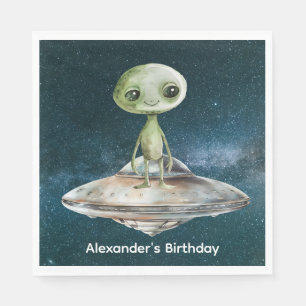 Alien Invasion Rymden Birthday Pappersservett