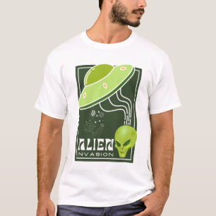 Alien Invasion UFO galaxy T Shirt