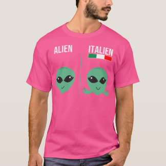Alien Italien Meme Italien Hand Gesture How Ital T Shirt