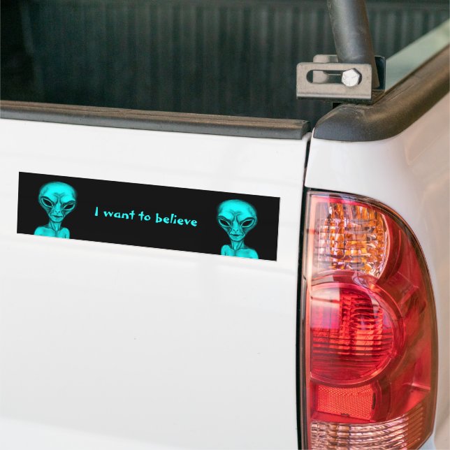Alien, jag vill tro bildekal (På lastbil)