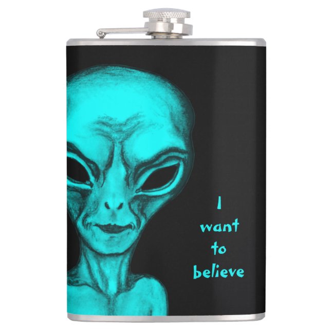 Alien, jag vill tro fickplunta (Framsidan)
