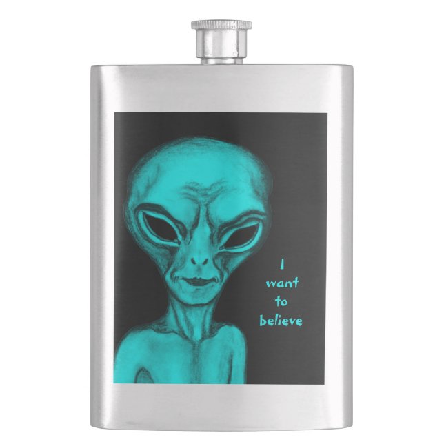 Alien, jag vill tro fickplunta (Framsidan)
