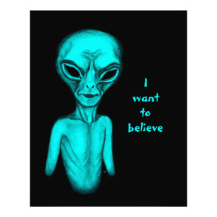 Alien, jag vill tro fototryck